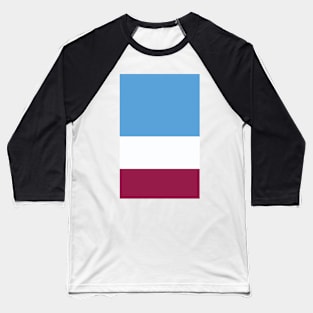 Manchester City Tricolour Design Baseball T-Shirt